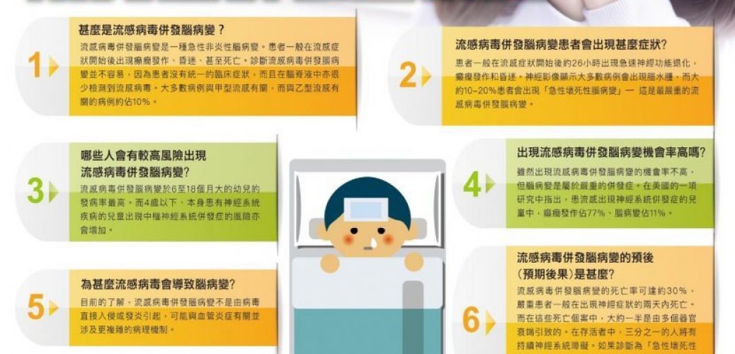 接種流感疫苗 防兒童併發腦病變